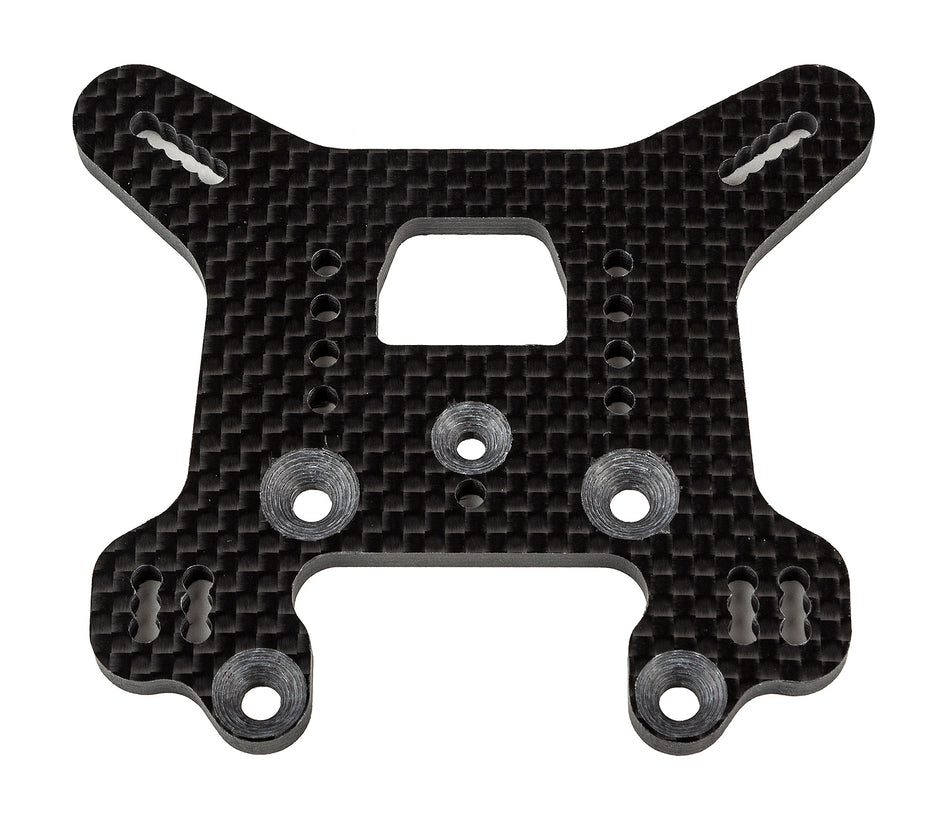 Team Associated FT-81635 RC8B4.1 Rear Shock Tower, 36.5, Carbon Fiber
