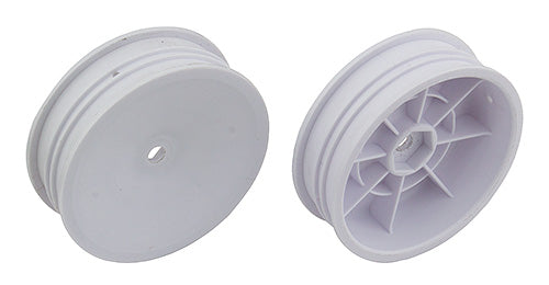 Team Associated TA-91757 2WD Slim Front Wheels, 2.2 in, 12 mm Hex, white