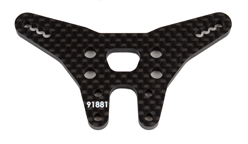 Team Associated TA-91881 RC10B6.3 Rear Shock Tower, carbon fiber