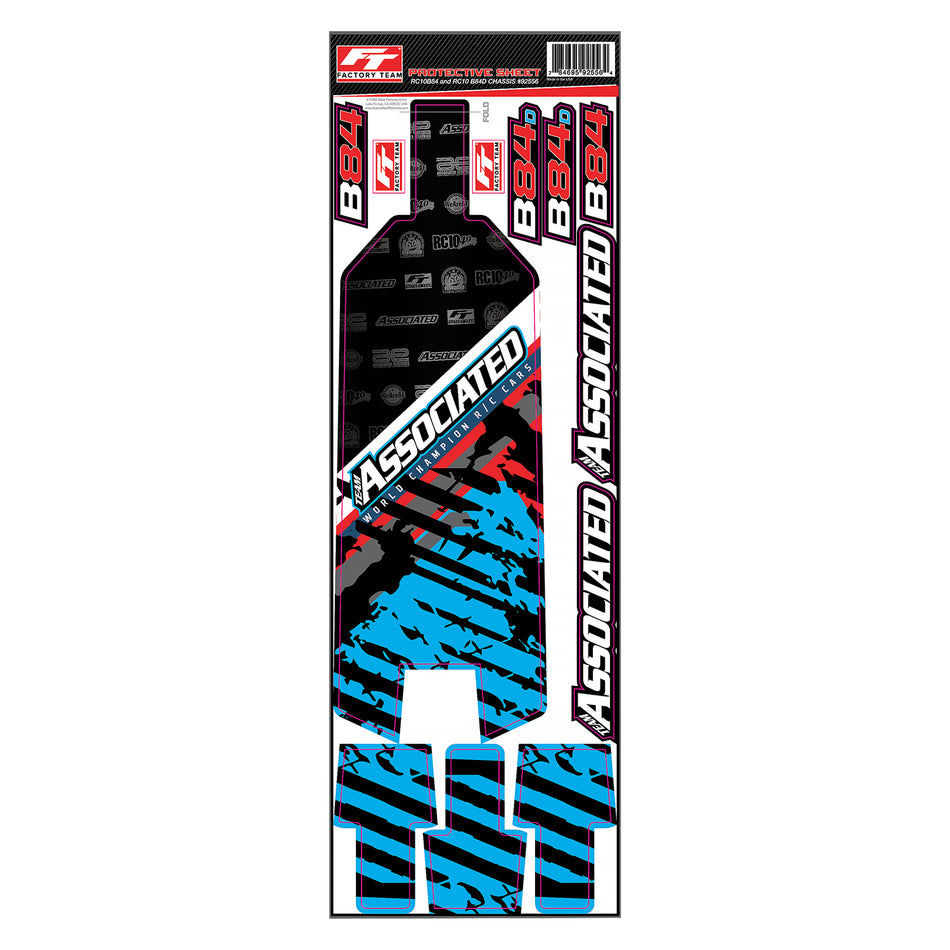 Team Associated FT-92556 RC10B84 & RC10B4D Chassis Protective Sheet