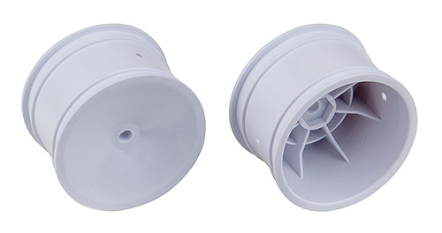 Team Associated TA-9695 2WD/4WD Rear Wheels, 2.2 in 12 mm Hex, white